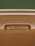 Joules olive and tan colourblock medium suitcase (British brand)