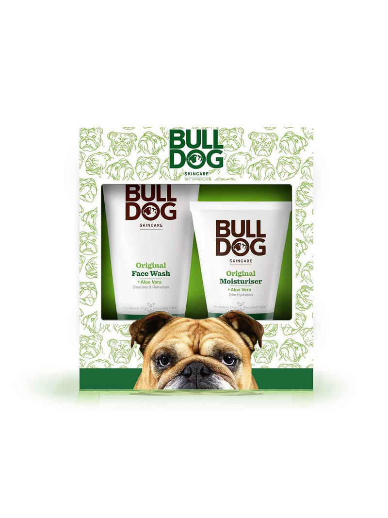 Bulldog Original Skincare Duo Set with 100ml moisturiser and 150ml face wash - British product