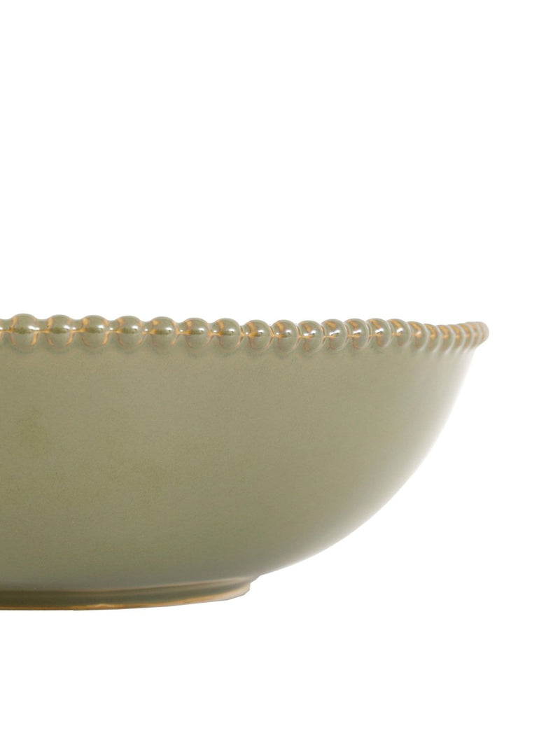 Gallery Home set of four olive blair beaded pasta bowls, UK version