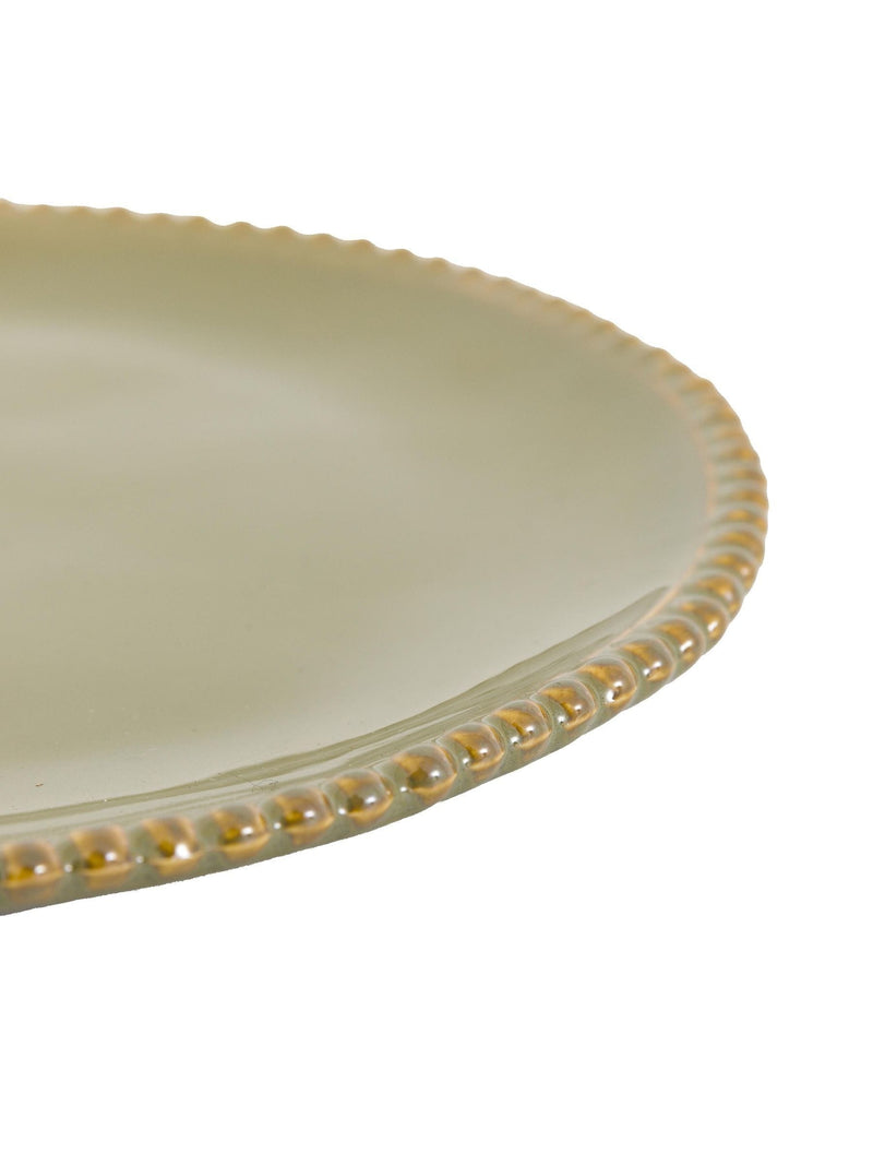 Gallery Home Olive Blair beaded dinner plates 28cm - British product
