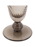 Gallery Home grey smoked swirl flute glasses set of 4, UK version