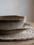 Gallery Home stone ridged pasta bowls set of 4, UK version