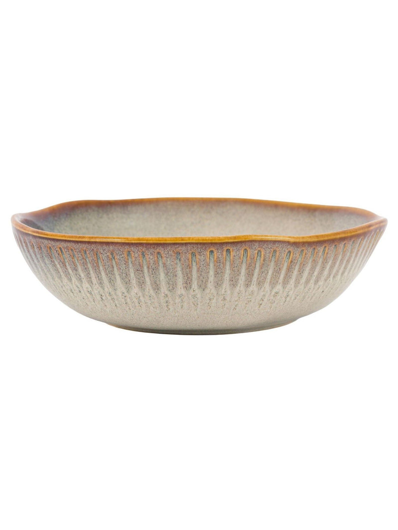 Gallery Home stone ridged pasta bowls set of 4, UK version