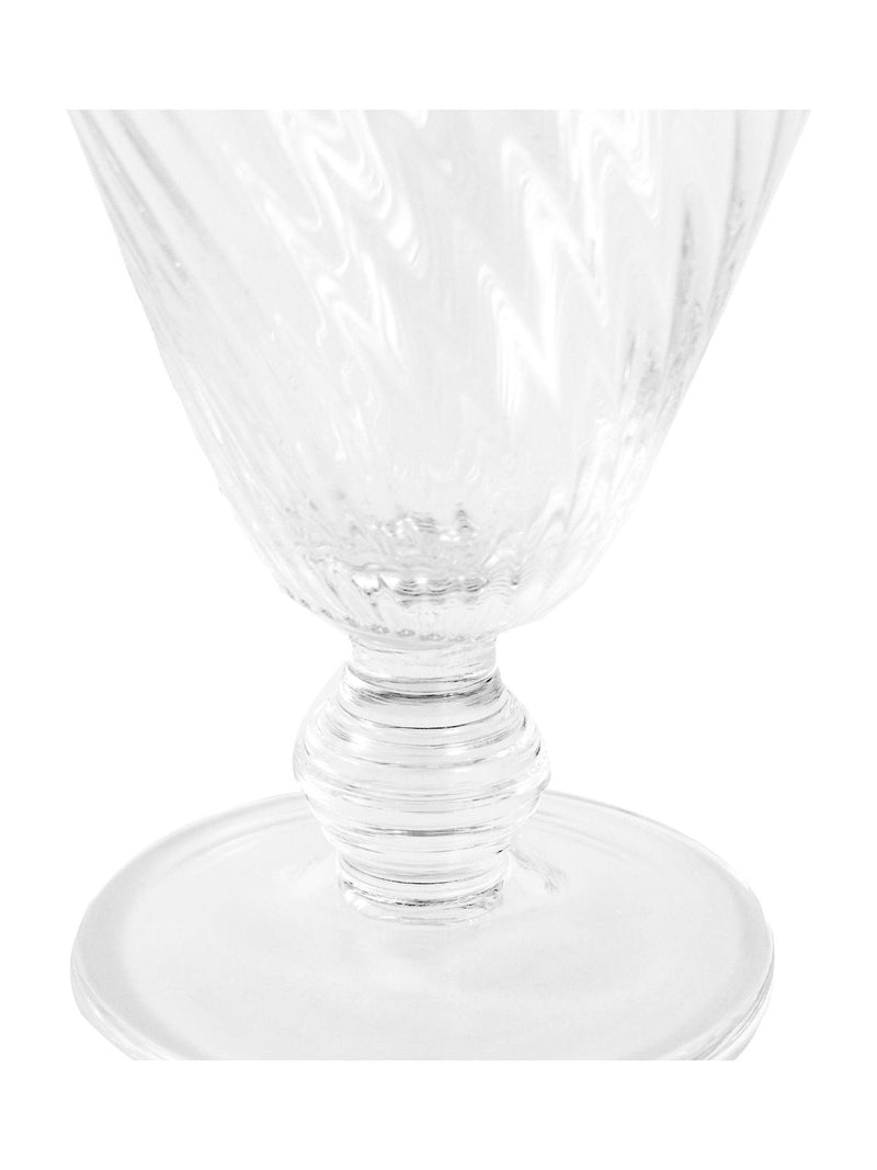 Gallery Home clear swirl wine glasses set of 4 14.5cm height, UK version