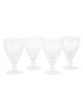 Gallery Home clear swirl wine glasses set of 4 14.5cm height, UK version
