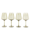 Gallery Home green smokey wine glasses set of four, UK version