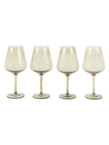 Gallery Home green smokey wine glasses set of four, UK version