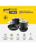 Good Food 5 piece hard anodized cookware set - British product