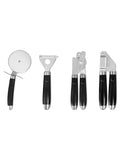 Good Food 4 piece black kitchen gadget set, UK version