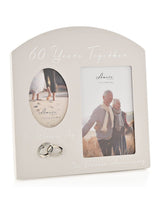 Next Widdop Grey Amore Arched 60th Anniversary Double Photo Frame- Buy online at McGrocer