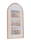 Widdop Gold Arched Top Collage Holds 3 Photos Frame 6 x 4