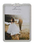Widdop Silver Amore Infinity 3D Knot photo frame 5 x 7 (British brand)