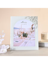 Next Amore by Juliana Widdop White Floral Glass Arch Photo Frame 8x10- Buy online at McGrocer