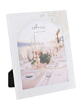 Amore white floral glass photo frame 8x10 - British product
