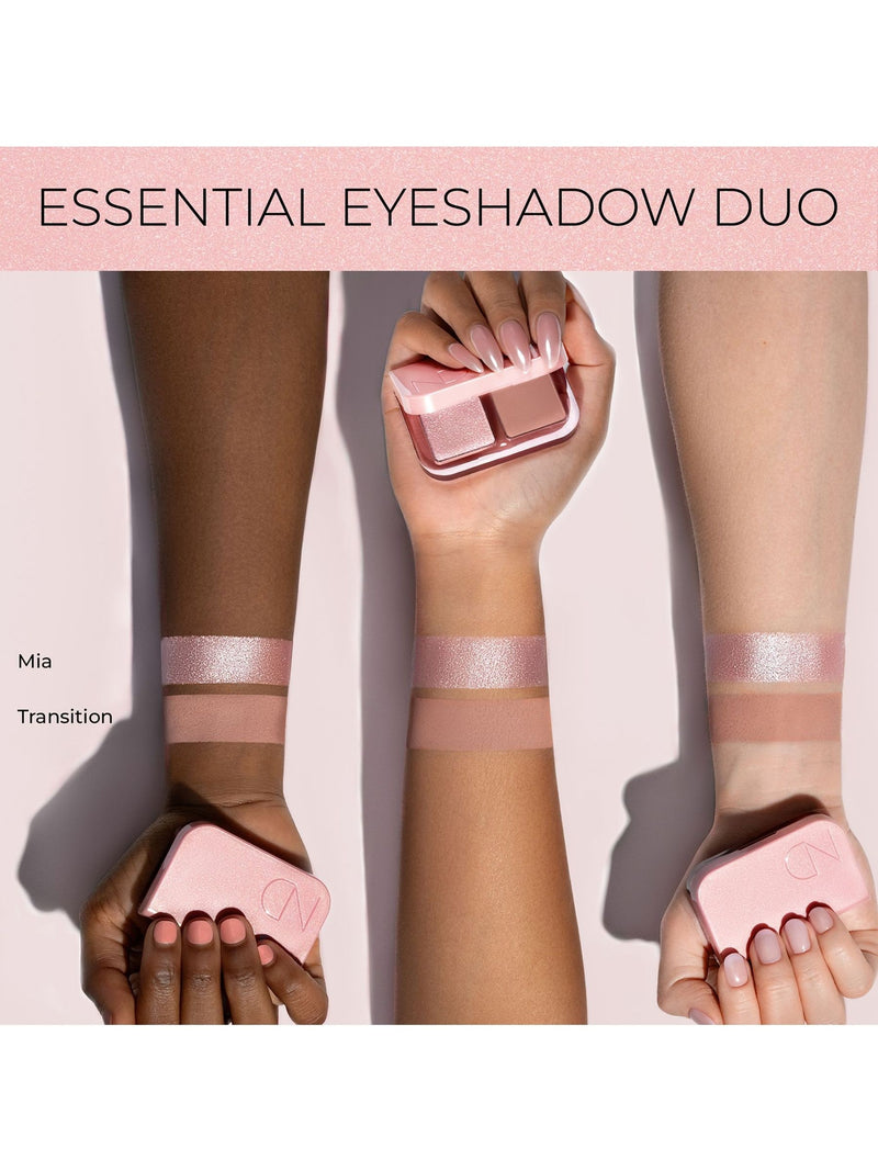 Natasha Denona Essential Duo eyeshadow palette with two shades (British brand)