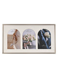 AMORE BY JULIANA® triple photo frame with arch mounts, 21x36x1.5cm (British brand)