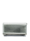 Lotus silver clutch handbag with diamantes - British product