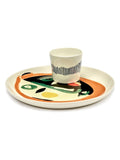 Ottolenghi Mix No.1 Feast Collection plate 22.5cm, imported from the UK