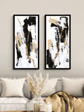 Artko set of 2 black composites framed wall art - British product