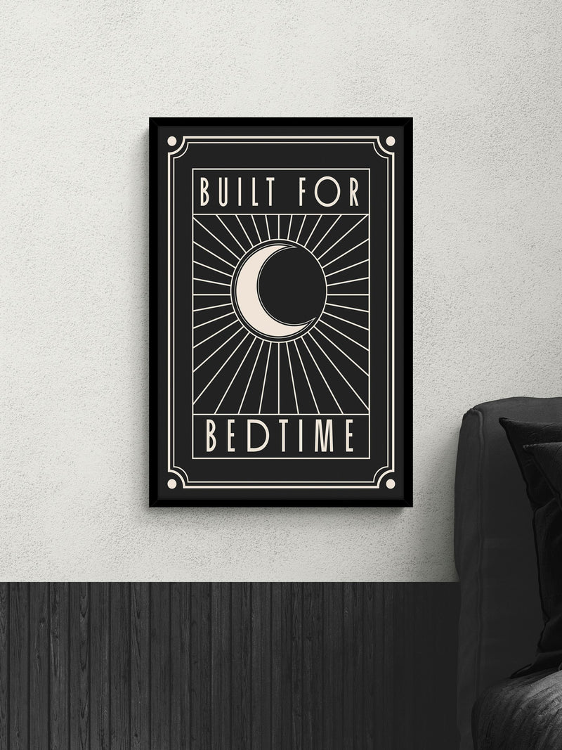 Artko black built for bedtime framed art 62x42cm - British product