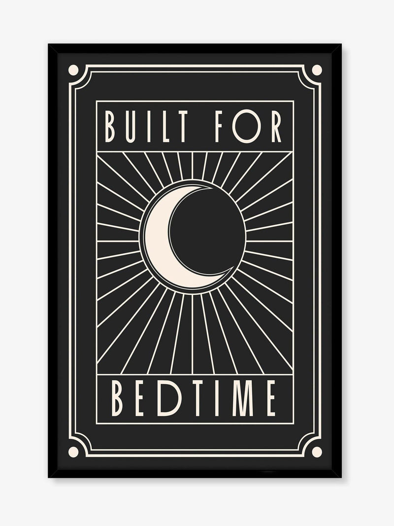 Artko black built for bedtime framed art 62x42cm - British product