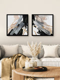 Artko framed art set Black Thunder Chasing by Lera 61.5cm square - British product