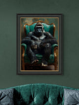 Next Artko Black Gorilla Grandeur Framed Wall Art 79x59cm- Buy online at McGrocer