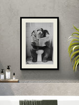 Next Artko Black Bathroom Elephant Framed Art- Buy online at McGrocer