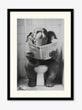 Artko black bathroom elephant framed art - British product