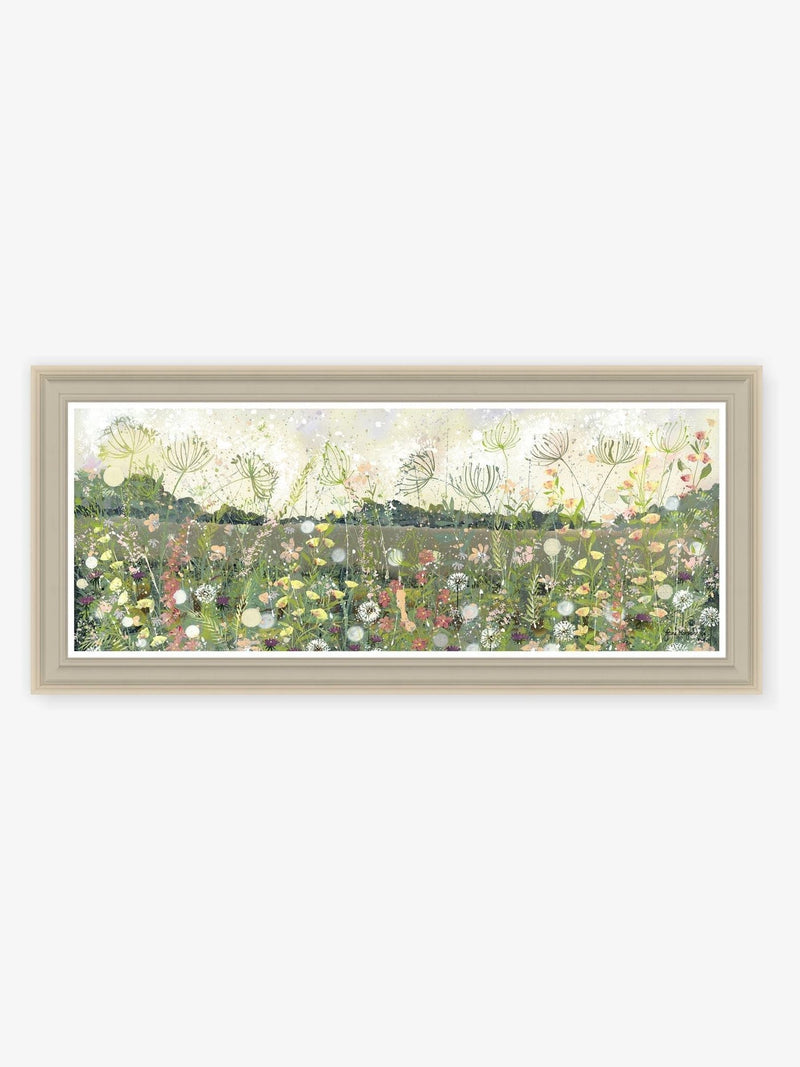 Artko Taupe Wildflower Meadow By Jane Morgan Framed Art