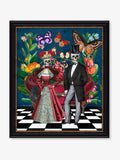 Artko Black Dia De Los Muertos framed art 67x57cm - British product