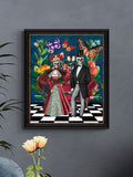 Artko Black Dia De Los Muertos framed art 67x57cm - British product