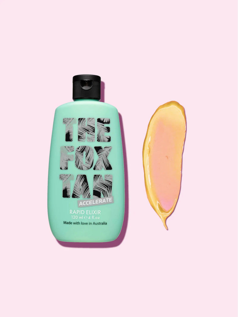 The Fox Tan Rapid Elixir pre-sun tan activator 120ml (British brand)