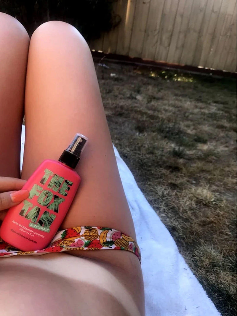 The Fox Tan Watermelon Shimmer tan accelerator 120ml (British brand)