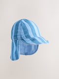 Blue Tonal Stripe baby legionnaire hat - British product
