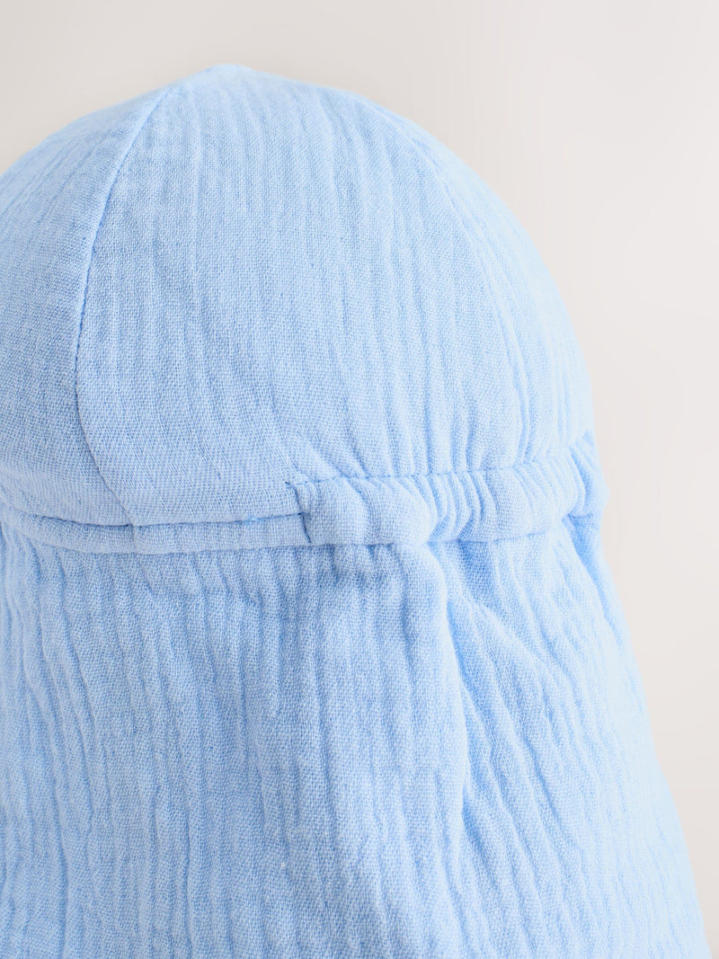 Blue Tonal Stripe baby legionnaire hat - British product