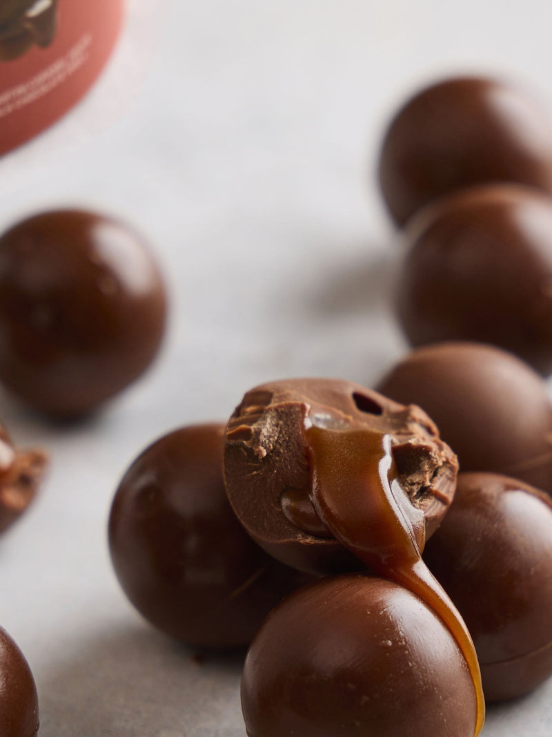 Joe & Seph's chocolate caramel truffle collection, imported from the UK