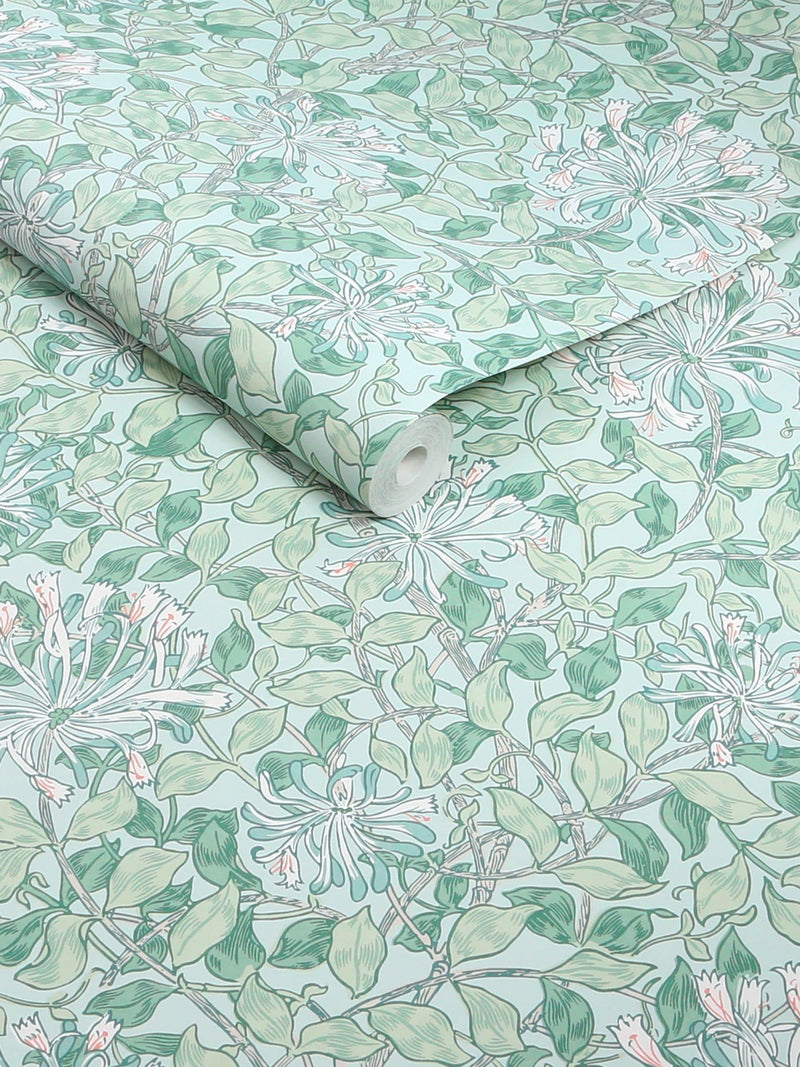 William Morris Honeysuckle wallpaper sample A4 - British product