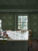 Next William Morris At Home Moss Green Garden Wallpaper 10m- Buy online at McGrocer