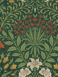 William Morris wallpaper Moss Green Garden 10m, imported from the UK