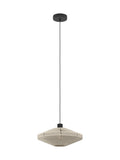 Eglo Midsumer black fabric pendant light 38cm, UK version