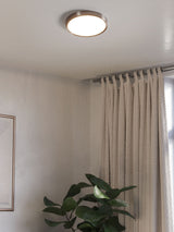 Next Eglo Satin Nickel Fueva 6 LED CCT Ceiling Light- Buy online at McGrocer