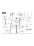 Eglo Fueva 6 LED ceiling light 28cm, imported from the UK