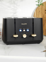 Next Salter Black Alchemy 4 Slice Toaster- Buy online at McGrocer