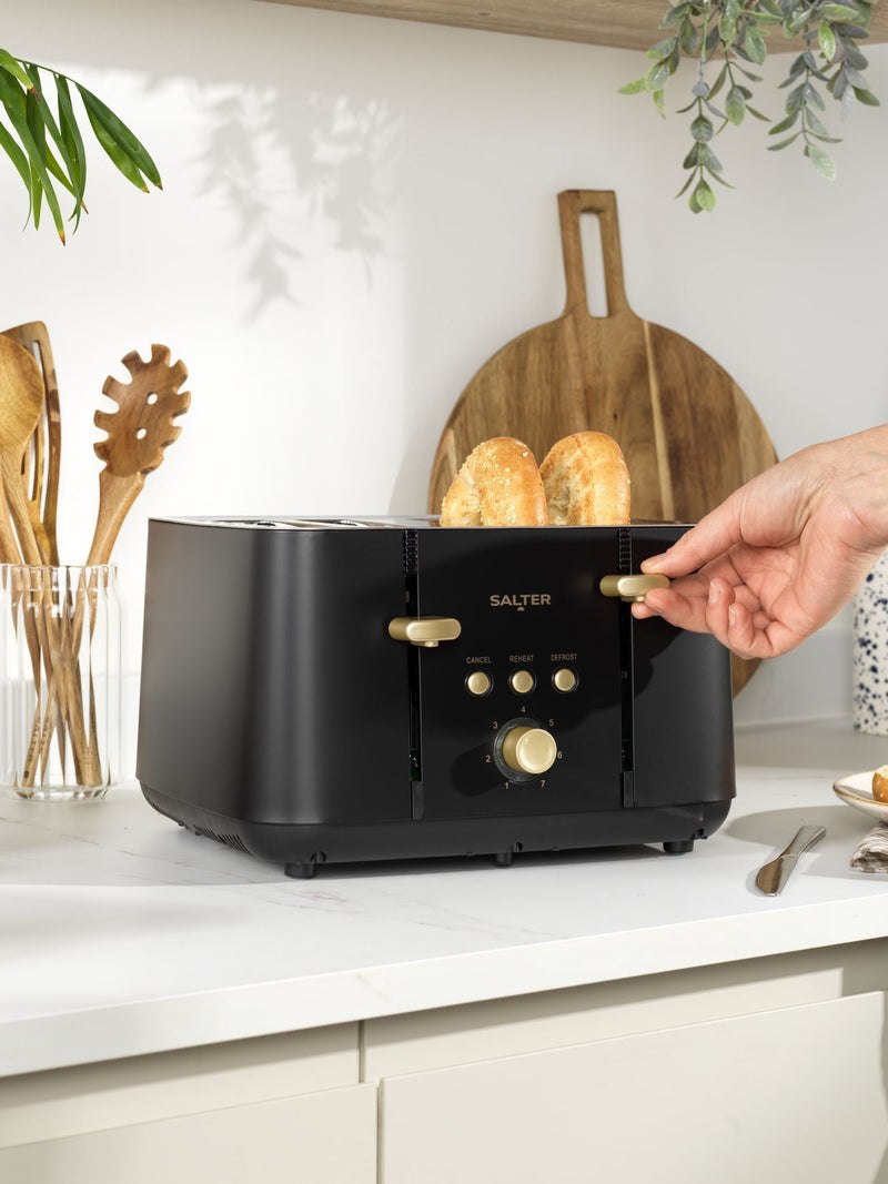 Salter Black Alchemy 4 slice toaster (British brand)