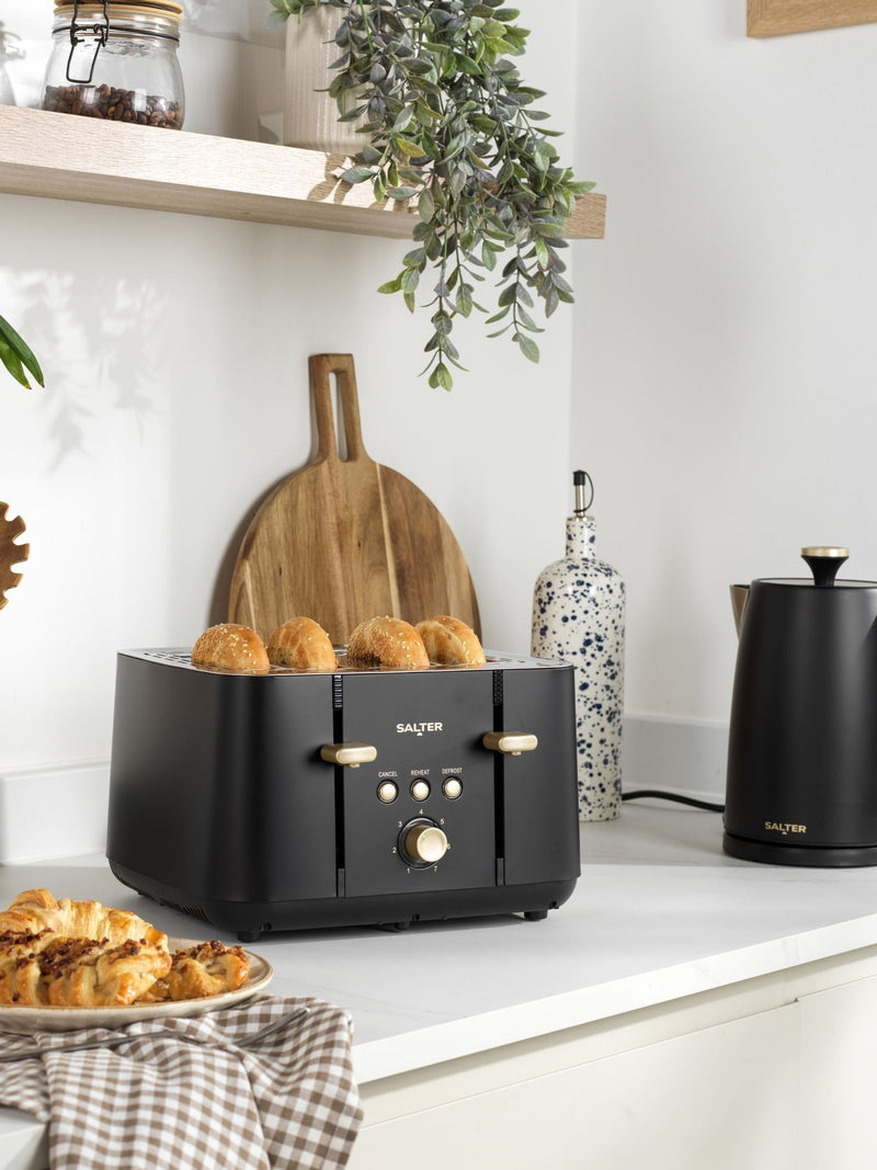Salter Black Alchemy 4 slice toaster (British brand)