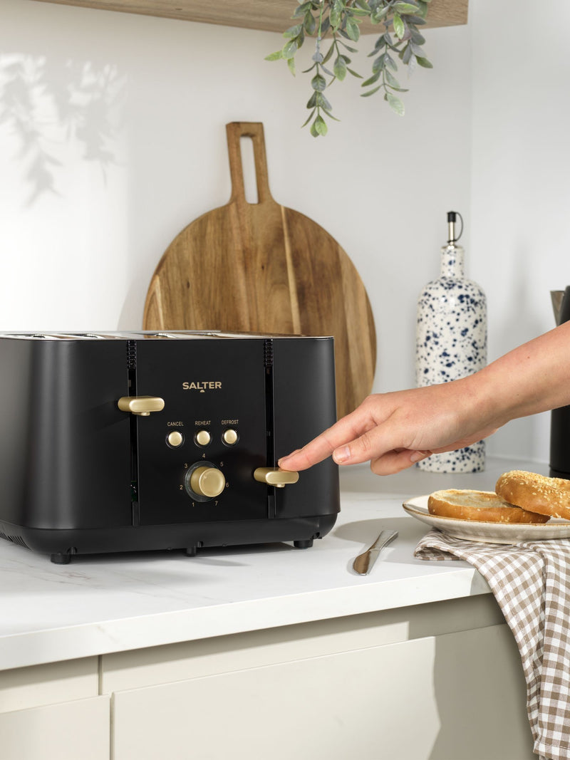 Salter Black Alchemy 4 slice toaster (British brand)