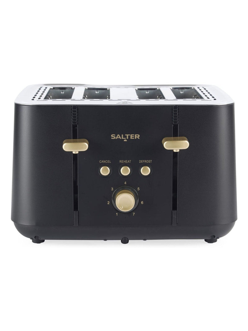 Salter Black Alchemy 4 slice toaster (British brand)