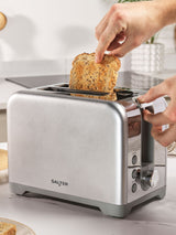 Next Salter Silver Aspen 2 Slice Toaster- Buy online at McGrocer