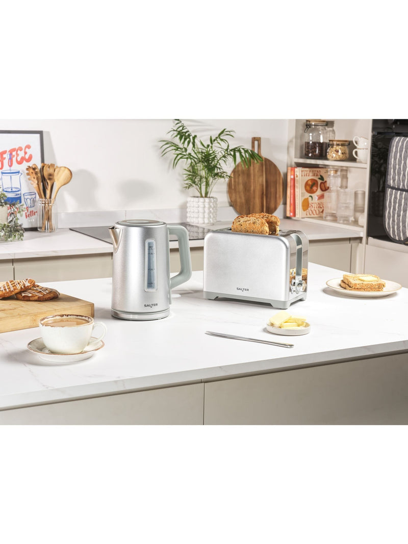 Salter Silver Aspen 2 Slice Toaster (British brand)